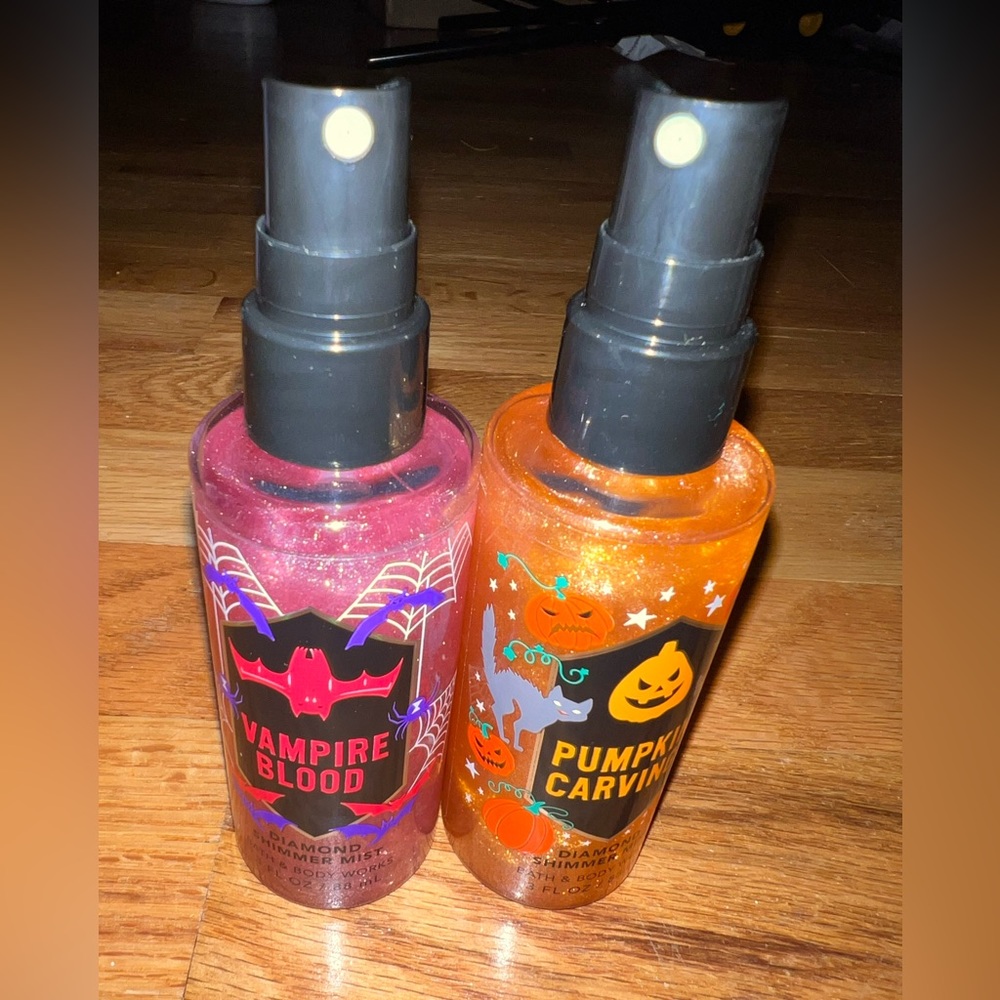 New w/out caps Bath and Body Works- Halloween Diamond Shimmer Mist duo